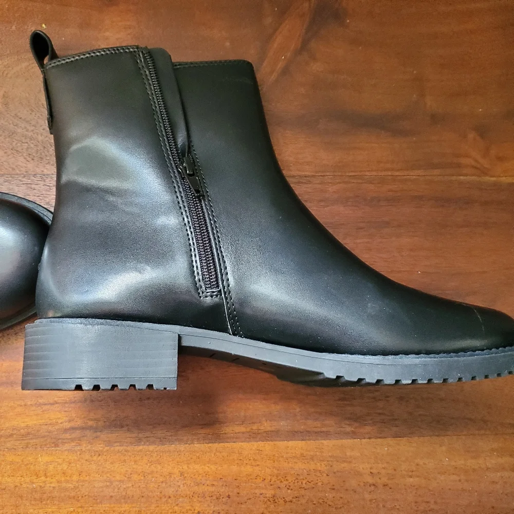 NEW! Worthington Women's WOR FRANZ Black Ankle Boots Size 10 - Picture 8 of 10